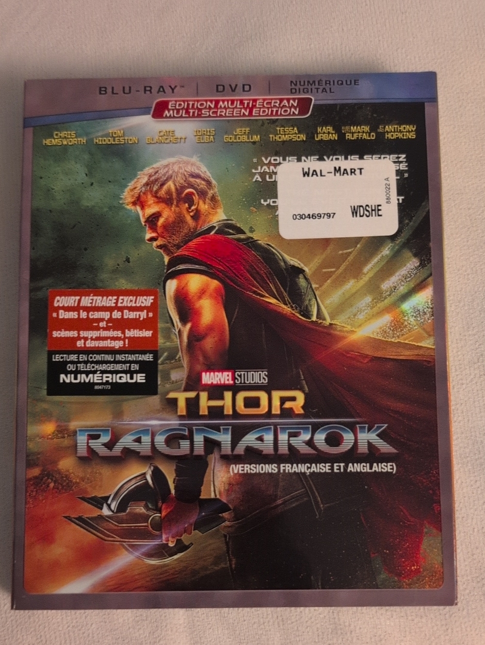 THOR  Marvel Blu-Ray + Slipcover (Bilingual Canadian Edition) - No DVD